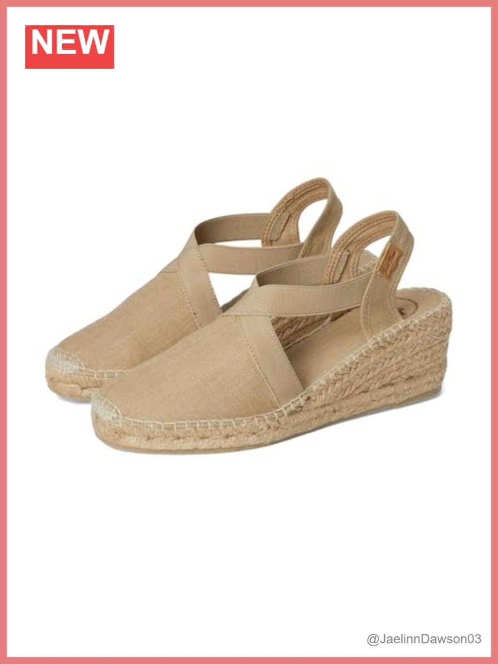 Vegan Espadrille Wedge Sandals Cushioned Insole Slingback Linen